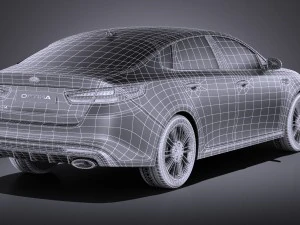 Kia Optima GT 2017 vray 3D Model