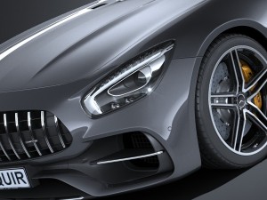 Mercedes-Benz AMG GT C Roadster 2017 3D Model