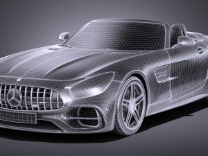 Mercedes-Benz AMG GT C Roadster 2017 3D Model