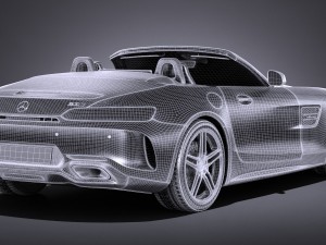 Mercedes-Benz AMG GT C Roadster 2017 3D Model