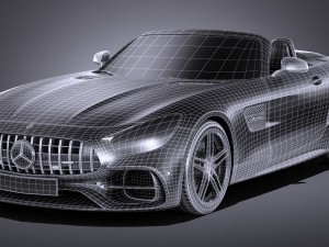 Mercedes-Benz AMG GT C Roadster 2017 3D Model