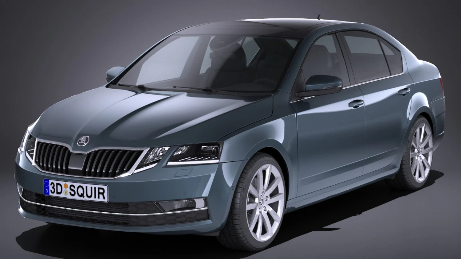 Skoda Octavia 2017 3D Model .c4d .max .obj .3ds .fbx .stl .blend