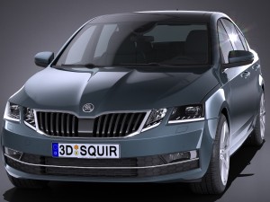 Skoda Octavia 2017 3D-Modell