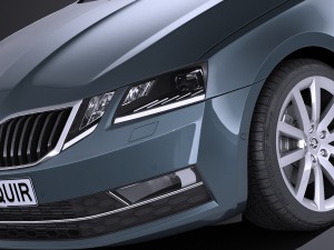 Skoda Octavia 2017 3D-Modell