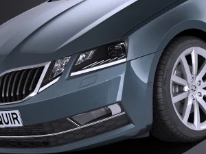 Skoda Octavia 2017 3D Model