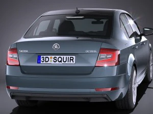 Skoda Octavia 2017 3D Model