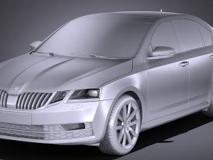 Skoda Octavia 2017 3D-Modell
