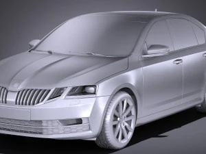 Skoda Octavia 2017 3D Model