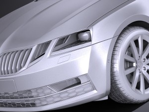 Skoda Octavia 2017 3D-Modell