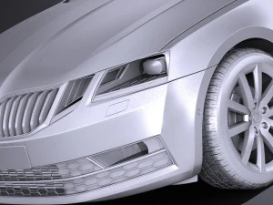 Skoda Octavia 2017 3D Model