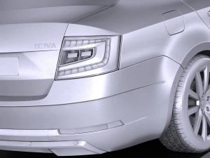 Skoda Octavia 2017 3D Model