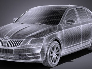Skoda Octavia 2017 3D-Modell