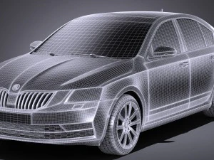 Skoda Octavia 2017 3D Model