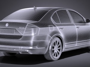 Skoda Octavia 2017 3D-Modell