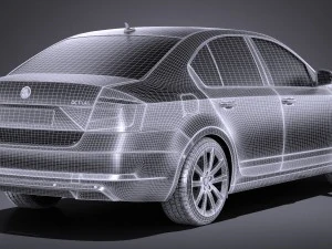 Skoda Octavia 2017 3D Model