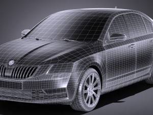 Skoda Octavia 2017 3D-Modell