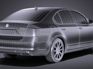 Skoda Octavia 2017 3D-Modell