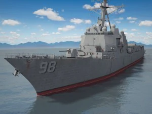 Cacciatorpediniere Uss Forrest Sherman DDG98 Modello 3D