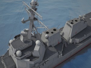 Uss Forrest Sherman DDG98 Destroyer 3D Model
