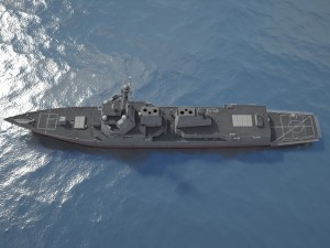 Uss Forrest Sherman DDG98 Destroyer 3D Model