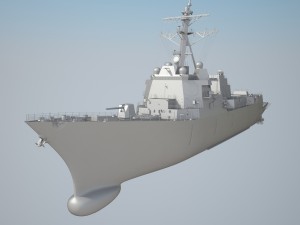 Uss Forrest Sherman DDG98 Destroyer 3D Model