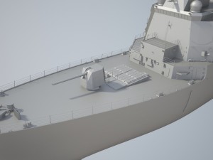 Uss Forrest Sherman DDG98 Destroyer 3D Model