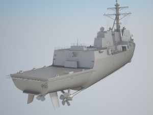 Uss Forrest Sherman DDG98 Destroyer 3D Model