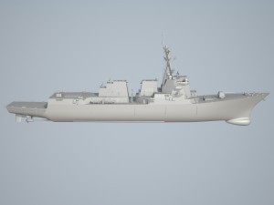 Uss Forrest Sherman DDG98 Destroyer 3D Model