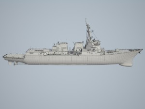 Uss Forrest Sherman DDG98 Destroyer 3D Model