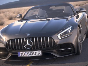Mercedes-Benz AMG GT C Roadster 2017 Desert Studio Modelo 3D