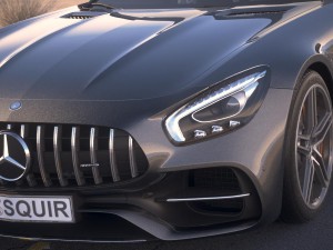 Mercedes-Benz AMG GT C Roadster 2017 Desert Studio Modelo 3D