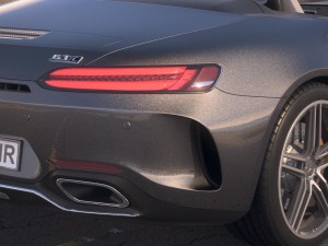 Mercedes-Benz AMG GT C Roadster 2017 Desert Studio Modelo 3D