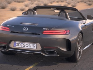 Mercedes-Benz AMG GT C Roadster 2017 Desert Studio Modelo 3D