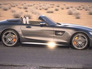 Mercedes-Benz AMG GT C Roadster 2017 Desert Studio Modelo 3D