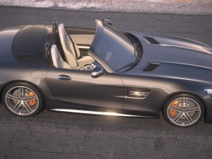 Mercedes-Benz AMG GT C Roadster 2017 Desert Studio Modelo 3D