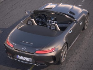 Mercedes-Benz AMG GT C Roadster 2017 Desert Studio Modelo 3D