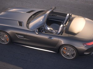 Mercedes-Benz AMG GT C Roadster 2017 Desert Studio Modelo 3D