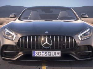 Mercedes-Benz AMG GT C Roadster 2017 Desert Studio Modelo 3D