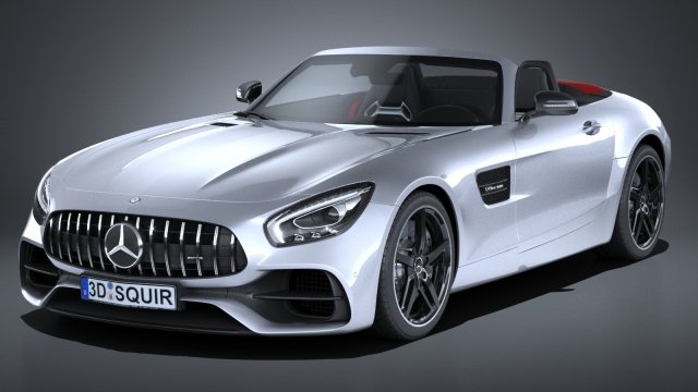 Mercedes-Benz AMG GT Roadster 2017 3Dモデル .c4d .max .obj .3ds .fbx .stl .blend 