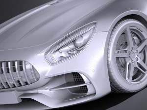 Mercedes-Benz AMG GT Roadster 2017 3Dモデル