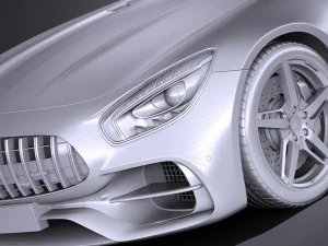 Mercedes-Benz AMG GT Roadster 2017 3D Model