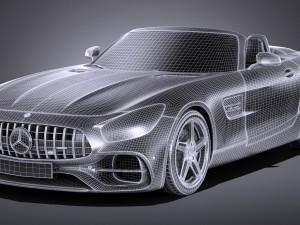Mercedes-Benz AMG GT Roadster 2017 3Dモデル