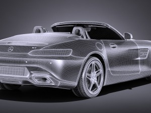 Mercedes-Benz AMG GT Roadster 2017 3Dモデル