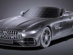 Mercedes-Benz AMG GT Roadster 2017 3D Model