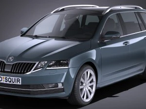 Skoda Octavia Combi 2017 3D Modell