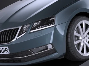 Skoda Octavia Combi 2017 3D Model