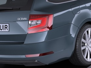 Skoda Octavia Combi 2017 3D 模型