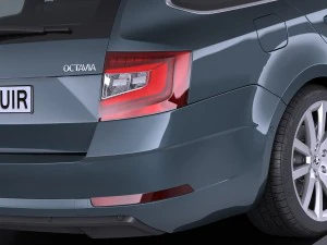 Skoda Octavia Combi 2017 3D Model