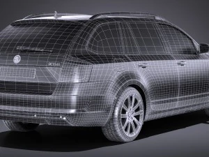 Skoda Octavia Combi 2017 3D Model
