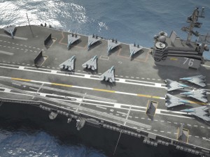 Uss Ronald Reagan CVN76 Carrier 3D 模型